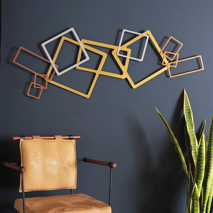 Wallity APT753LAGB Accesorio Decorativo de Pared de Metal en Oro, Plata y Cobre Wallity APT753LAGB Accesorio Decorativo de Pared de Metal en Oro, Plata y Cobre